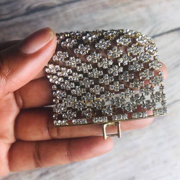 Bebe Diamond Cuff Bracelet Plated in Gold - Picture 3 of 8